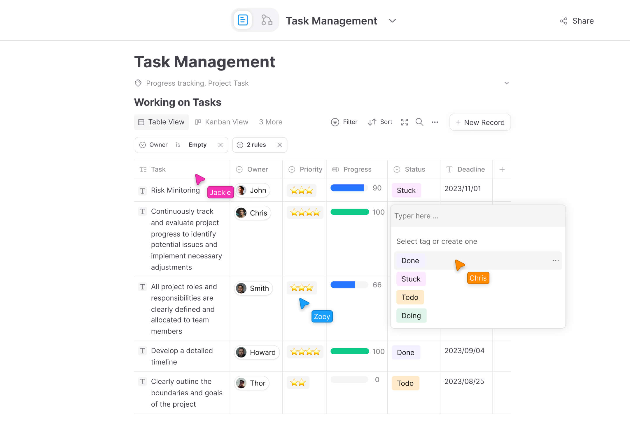 организуйте и
отслеживайте всё